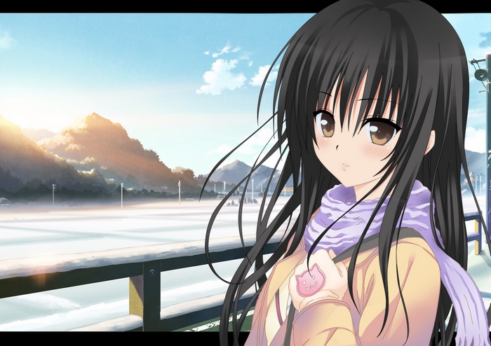 Yui Kotegawa in a Winter Landscape