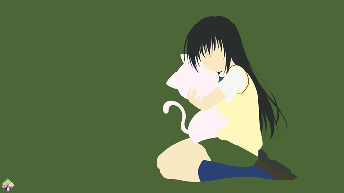 Yui Kotegawa with a cat