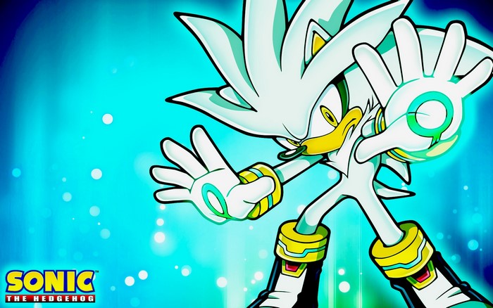 Silver the Hedgehog in Dynamic Action Pose