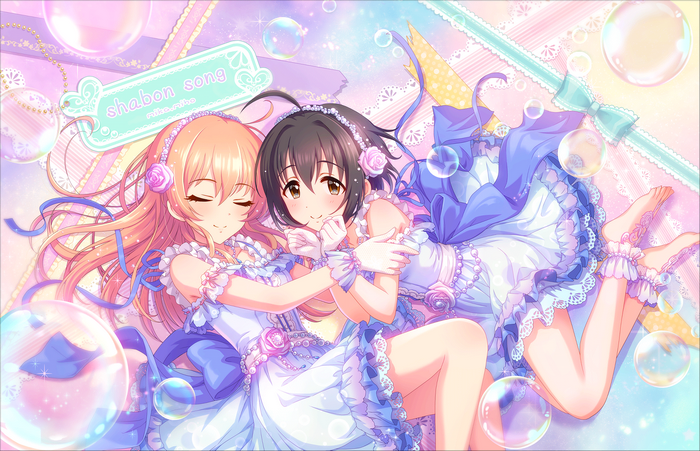 Mika Jougasaki and Rika Jougasaki from The Idolmaster Cinderella Girls