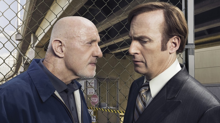Mike Ehrmantraut and Jimmy McGill
