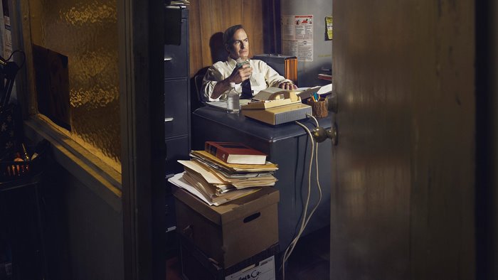 Jimmy McGill in his office