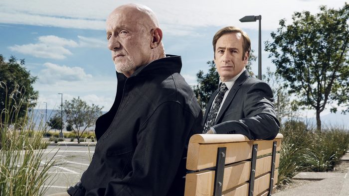 Mike Ehrmantraut and Jimmy McGill from Better Call Saul