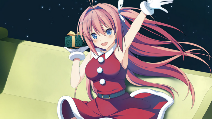 Asuka Kurashina in Christmas Outfit