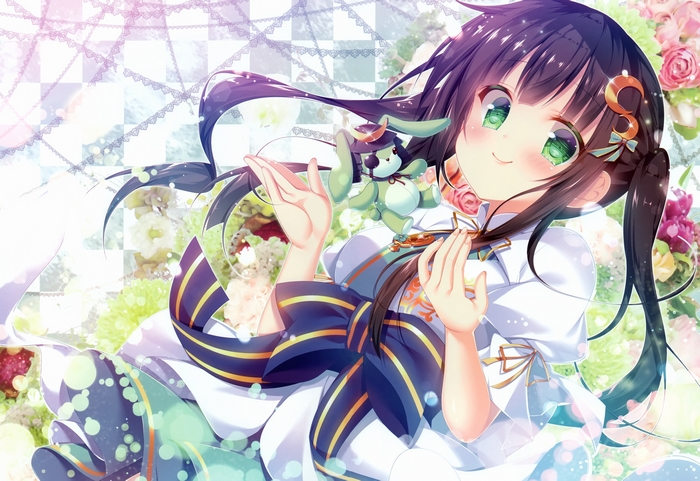 Chiya Ujimatsu with a plush toy