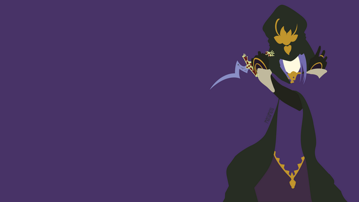 Caster from Fate/Stay Night minimalist art