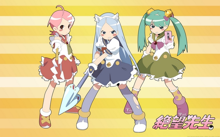 Three girls from Sayonara, Zetsubou-Sensei