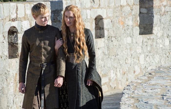 Tommen Baratheon and Cersei Lannister from Game of Thrones