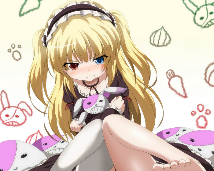 Kobato Hasegawa with stuffed animals
