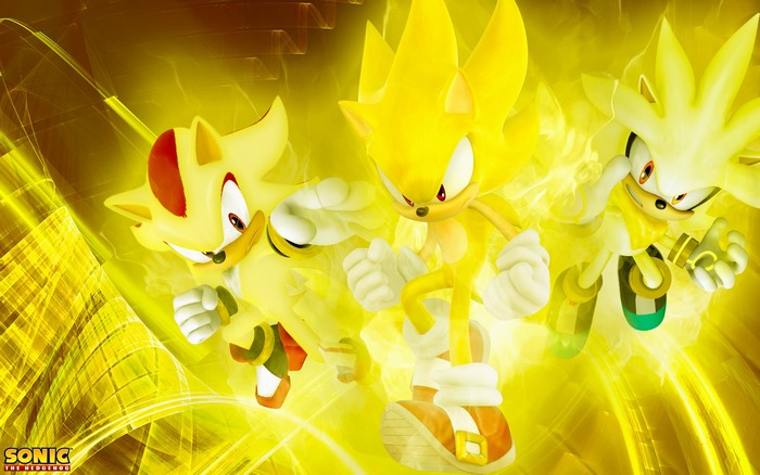 Dynamic Trio of Super Sonic Characters in Action