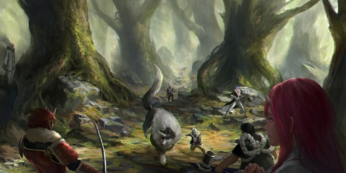 Benimaru from That Time I Got Reincarnated as a Slime in a forest
