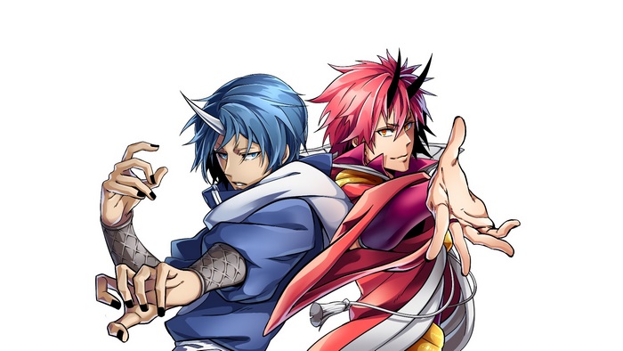 Benimaru and Shion from That Time I Got Reincarnated as a Slime
