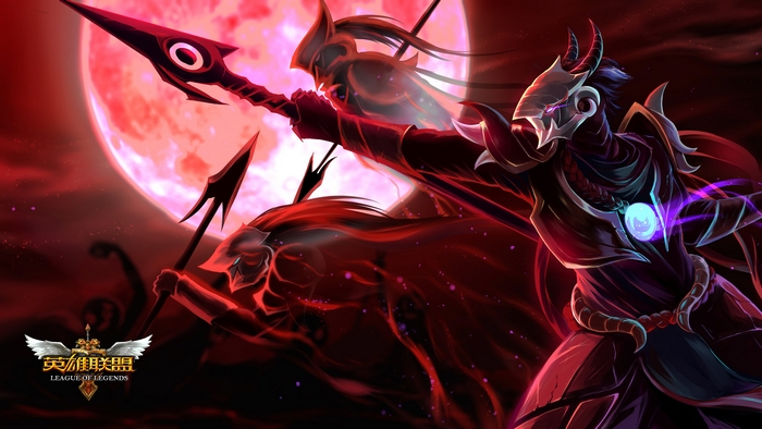 Azir from League of Legends with spears