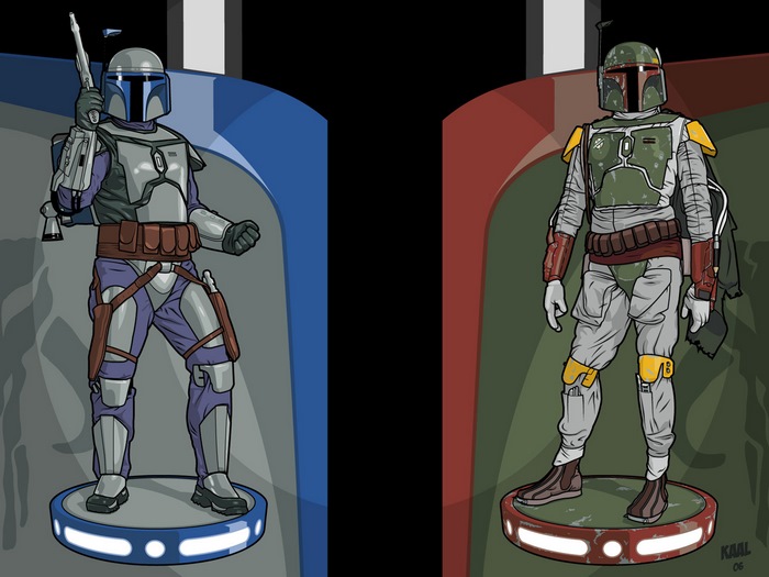 Jango Fett and Boba Fett