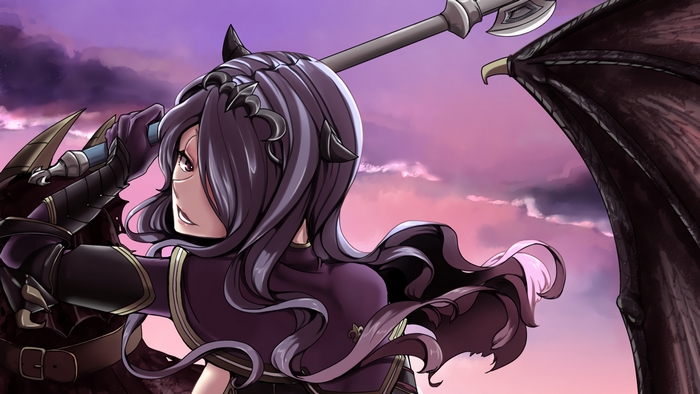 Camilla from Fire Emblem with Dragon Wings