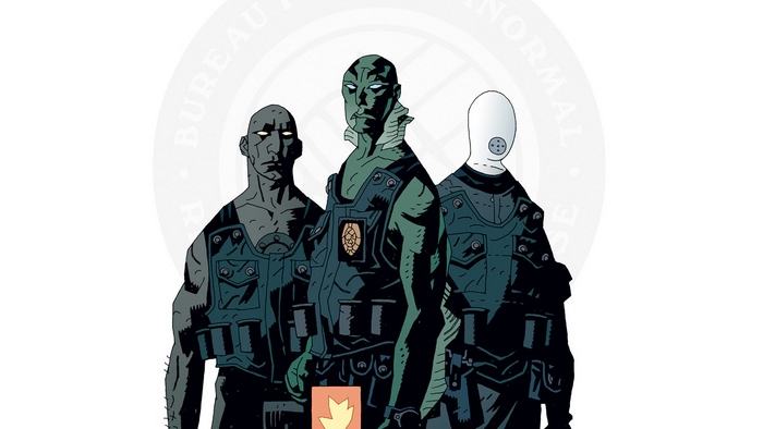 Abe Sapien and B.P.R.D. agents