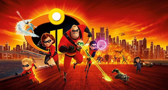 The Incredibles Family in Cityscape