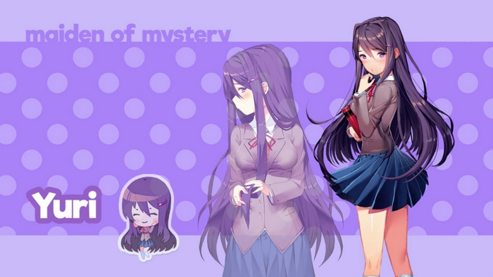 Yuri from Doki Doki Literature Club!