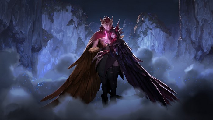 Xayah and Rakan from League of Legends