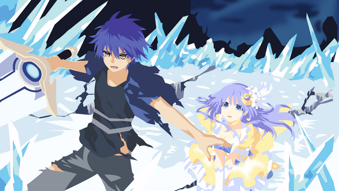 Shido Itsuka and Tohka Yatogami from Date A Live