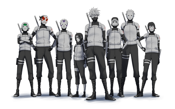 Group of ninjas from Naruto