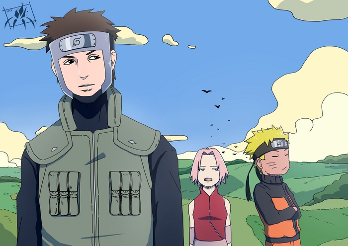 Yamato, Naruto, and Sakura from Naruto