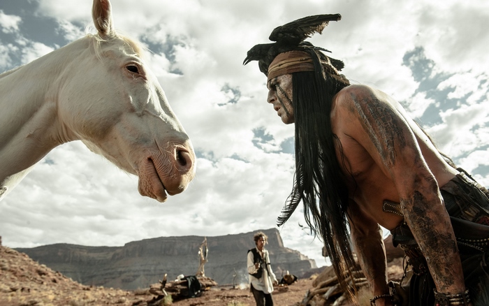 Tonto and the Lone Ranger in the desert
