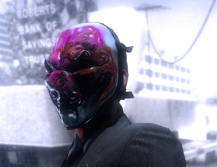 Hoxton from Payday wearing a mask