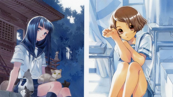 Misora Haruki with cats