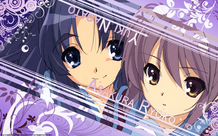 Yuki Nagato and Ryoko Asakura