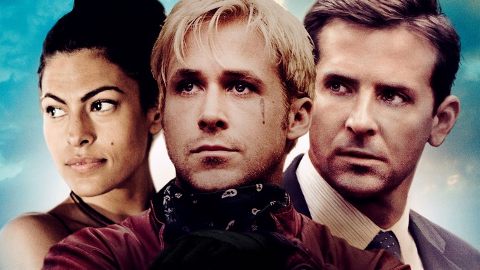 Ryan Gosling, Eva Mendes, and Bradley Cooper from The Place Beyond the Pines