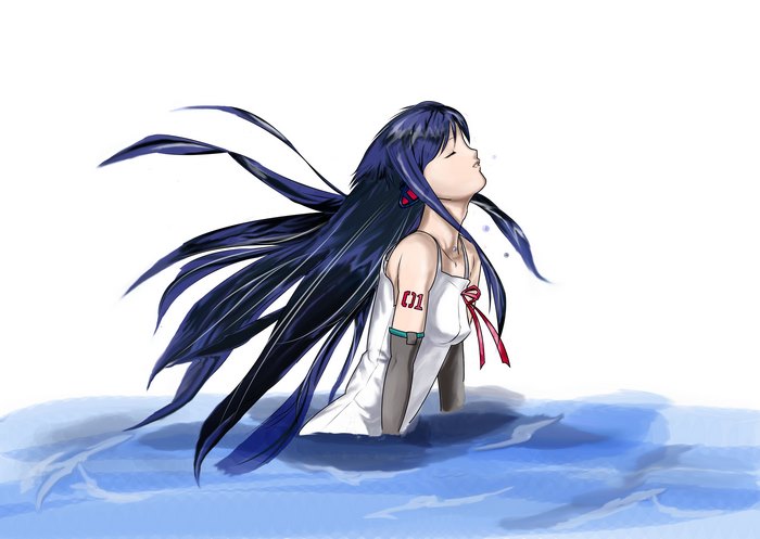Saya from Saya No Uta in water