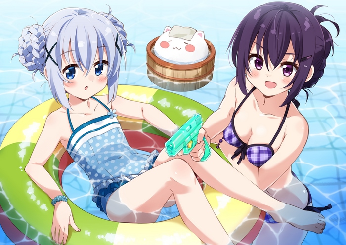 Rize Tedeza in a swimming pool