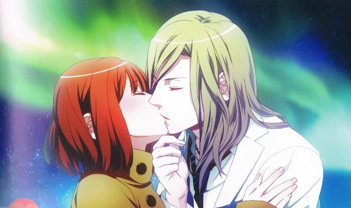 Nanami Haruka kissing a man