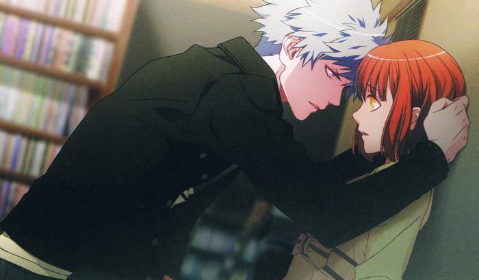 Nanami Haruka leaning over a woman