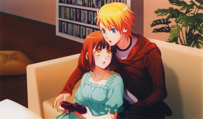 Nanami Haruka playing video games