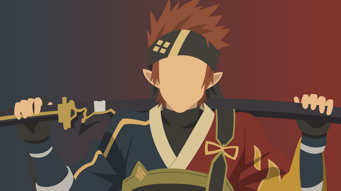 Ryoutarou Tsuboi holding a sword