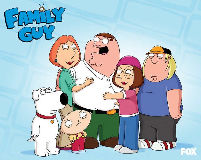 Family Guy characters with Stewie Griffin