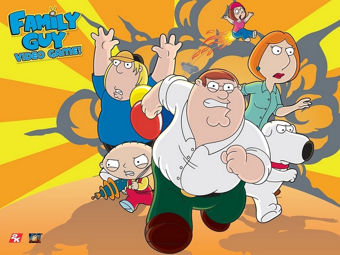 Family Guy Video Game! characters running