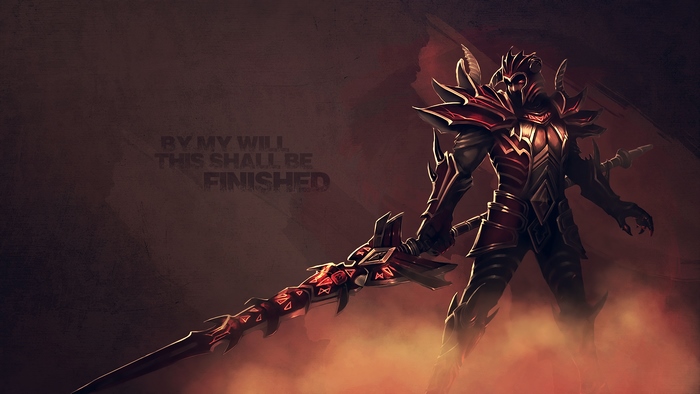 Jarvan IV from League of Legends with sword