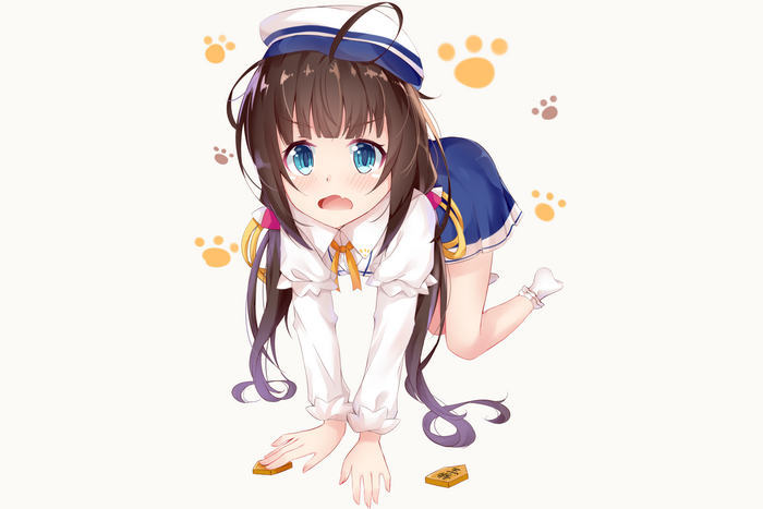 Ai Hinatsuru on all fours