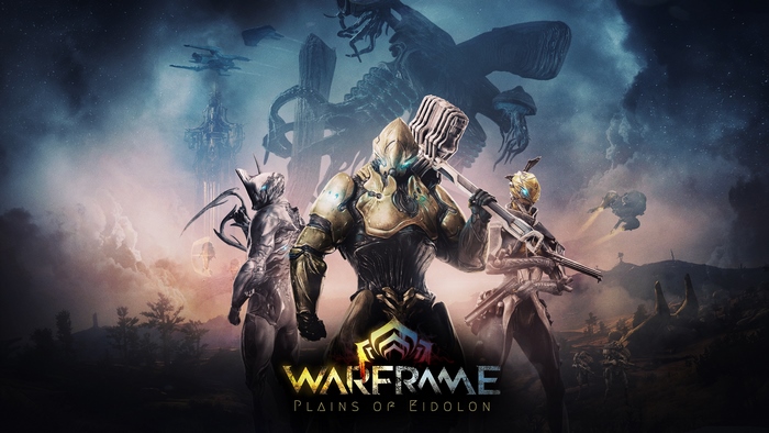 Warframe Plains of Eidolon Poster with Three Warframes