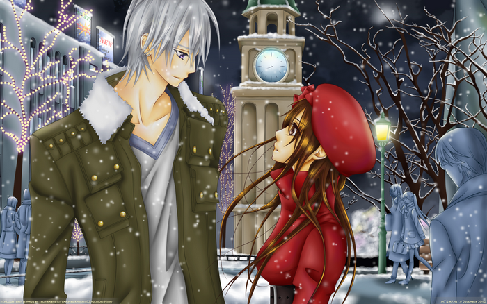 Yuki Cross and Zero Kiryu in Winter