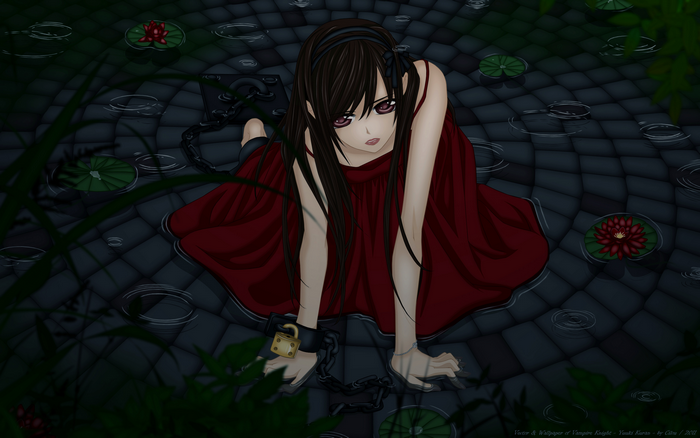 Yuki Cross from Vampire Knight chained in water