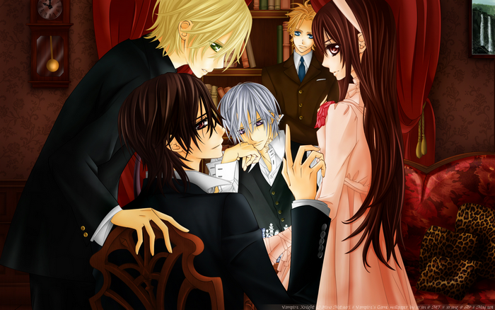 Vampire Knight characters in a room