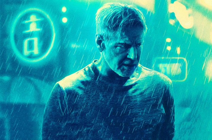 Rick Deckard from Blade Runner 2049 in the rain
