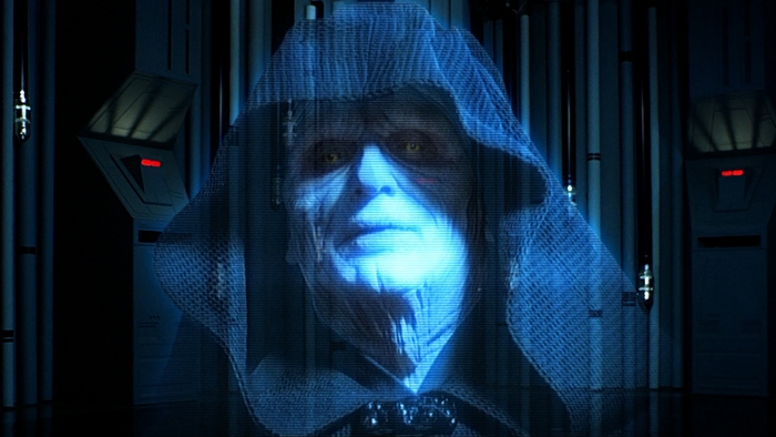 Emperor Palpatine hologram from Star Wars
