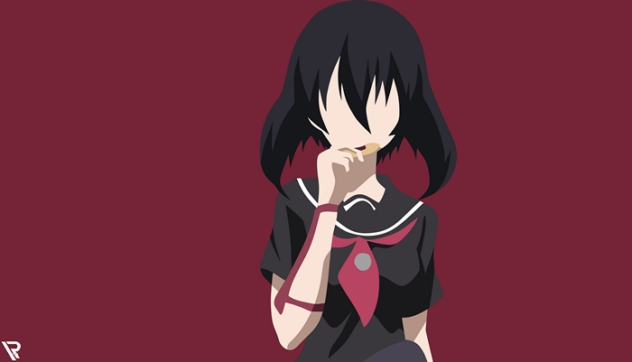 Kurome from Akame Ga Kill! eating a cookie