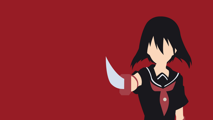 Kurome from Akame Ga Kill! with a knife