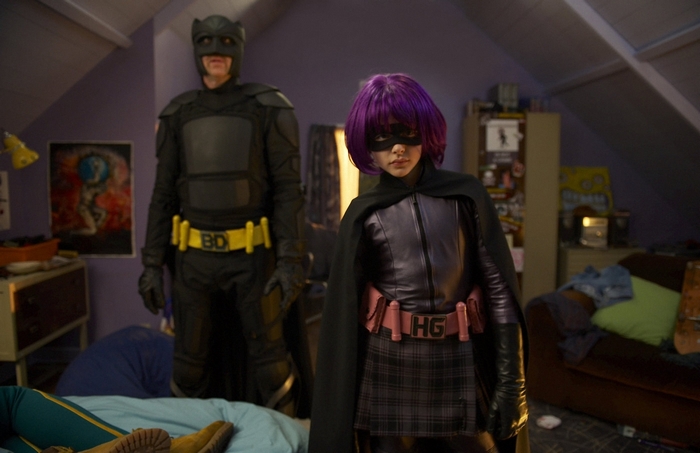 Hit-Girl and Big Daddy from Kick-Ass